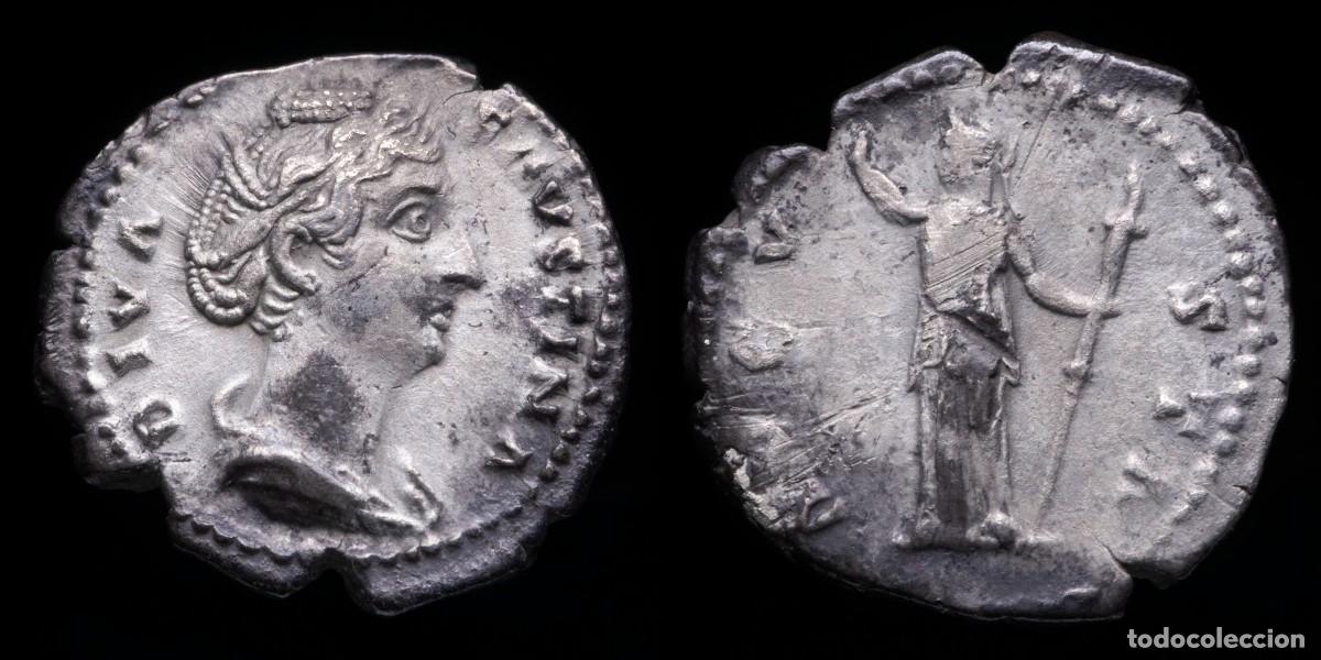 Monedas Imperio romano: Diva FaustinaI Denarius - AVGVSTA - 19 mm / 2,79 gr.