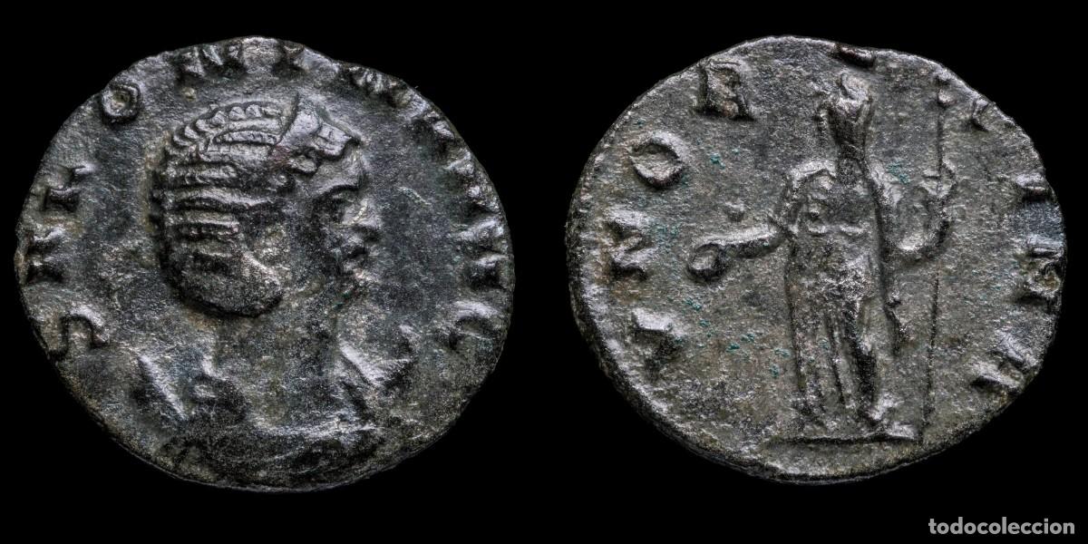 Monedas Imperio romano: Salonina Antoninianus - IVNO REGINA - 19 mm / 2,01 gr.