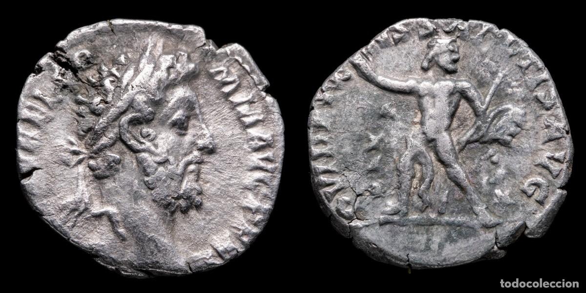 Monedas Imperio romano: Commodus Denarius - IOVI DEFENS SALVTIS AVG - 17 mm / 2,14 gr.
