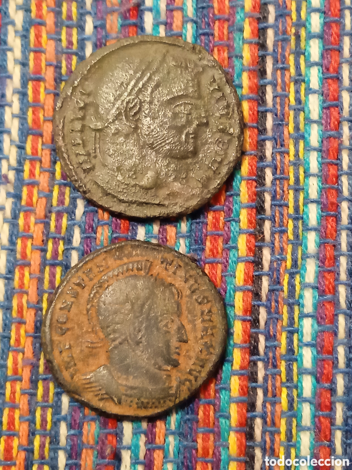Monedas Imperio romano: 2CAJ- FOLLIS DE LICINIO I Y CONSTANTINO I CON PENACHO