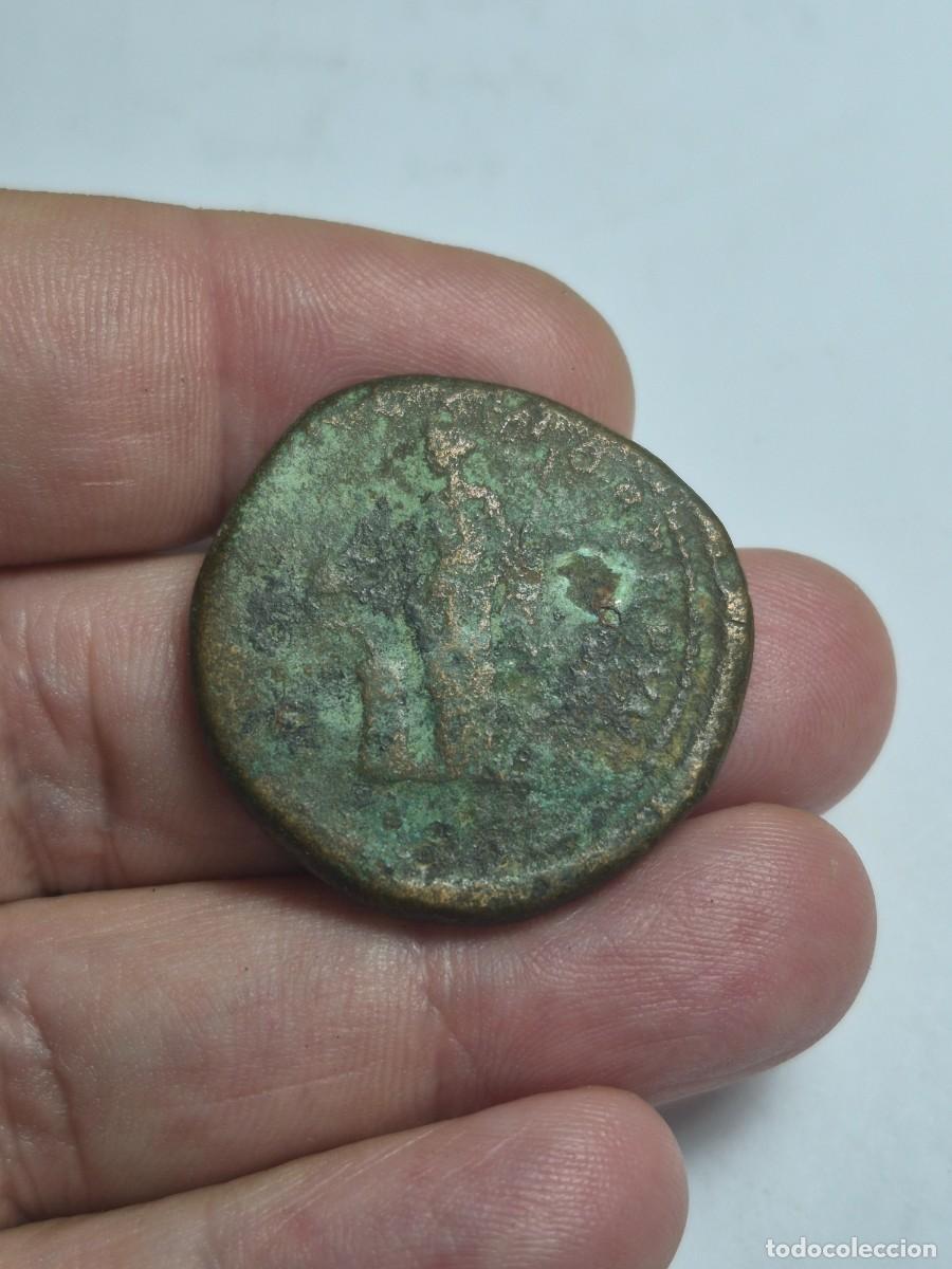 Monedas Imperio romano: NT / SESTERCIO MARCO AURELIO BUEN MODULO 24,38 GRS (A1389) - Foto 2