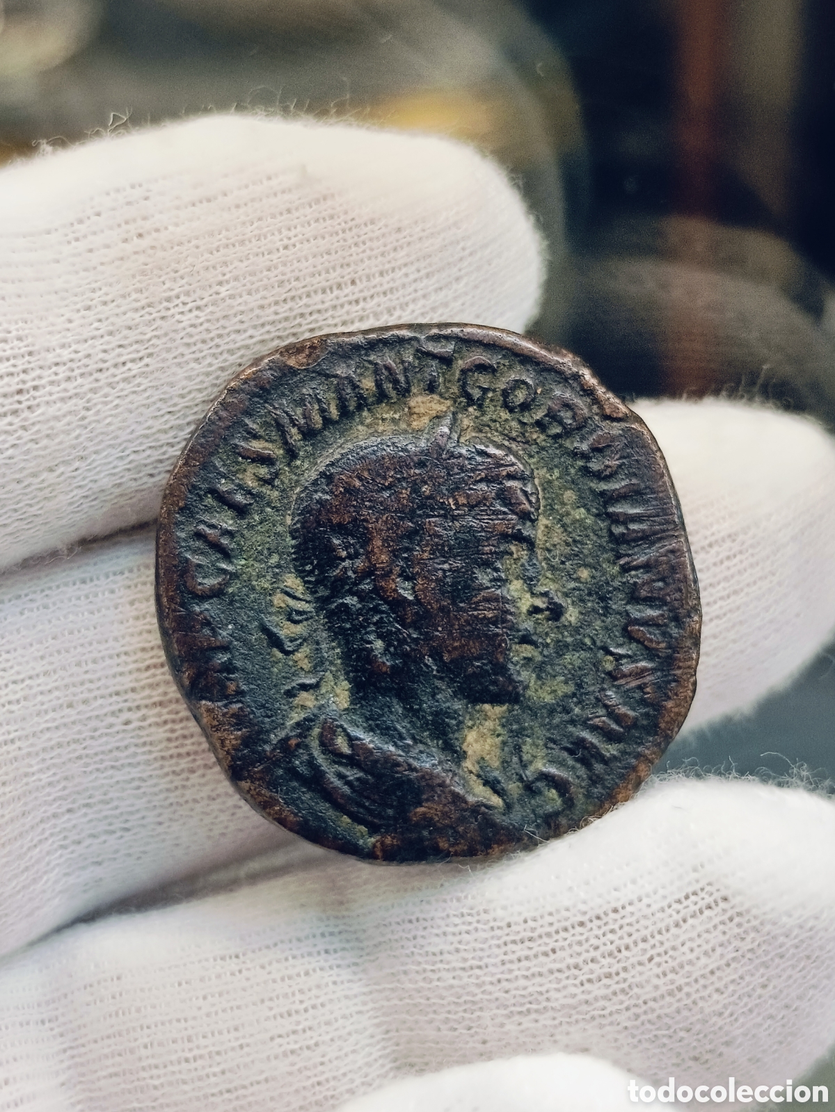 Monedas Imperio romano: SESTERCIO ROMANO . EMPERADOR GORDIANO