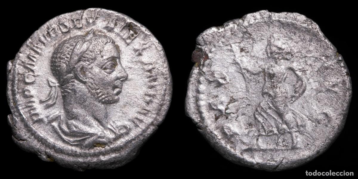 Monedas Imperio romano: Severus Alexander Denarius - PAX AVG - 20 mm / 3,49 gr.