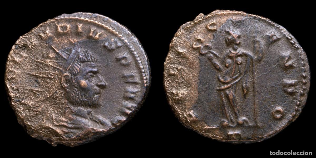 Monedas Imperio romano: Claudius II Antoninianus - FELIC TENPO, Mediolanum - 19 mm / 3,20 gr.