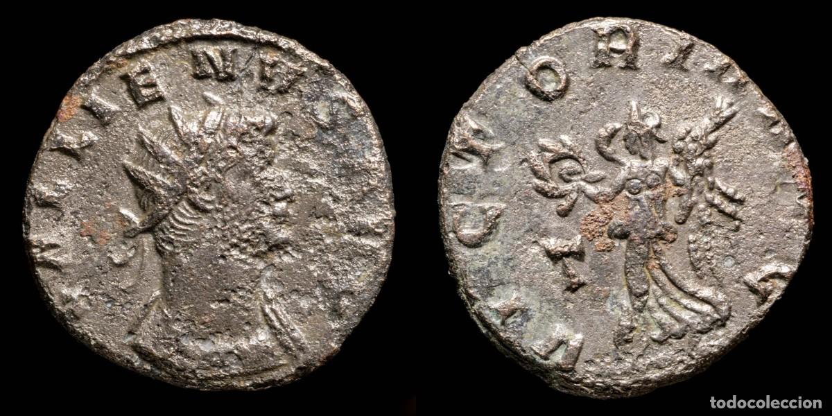 Monedas Imperio romano: Gallienus Antoninianus - VICTORIA AET - 19 mm / 2.40 gr.