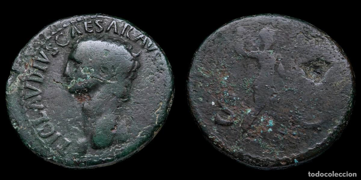 Monedas Imperio romano: Claudius As - MINERVA SC - 28 mm / 12,23 gr.