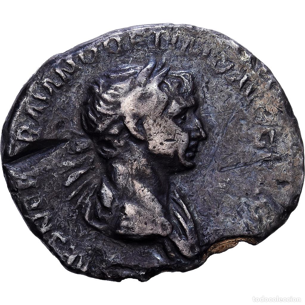 Monedas Imperio romano: [#139622] Roman Empire, Trajan, Denarius, 114-117, Rome, Plata, BC+, RIC:347