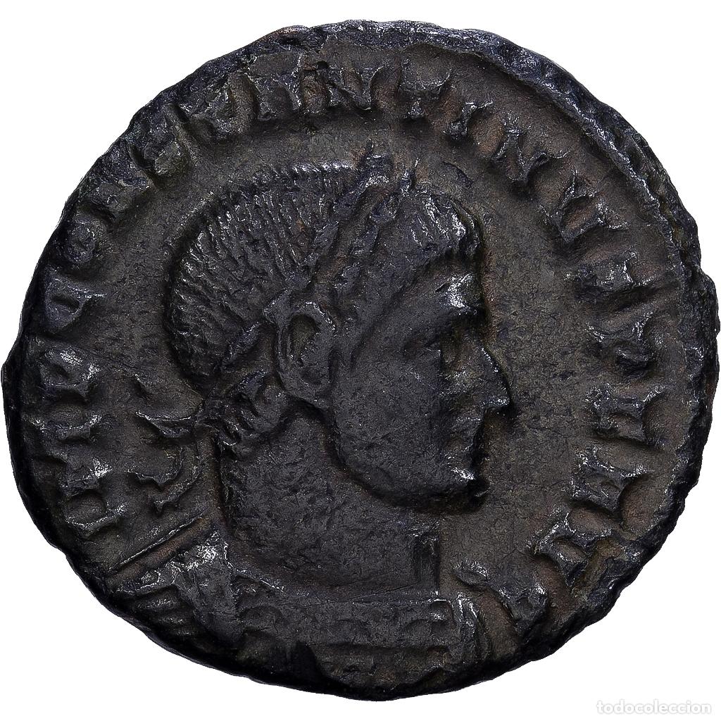 Monedas Imperio romano: [#139629] Roman Empire, Constantine I, Follis, 317-318, Ticinum, Bronce, MBC, RIC:78
