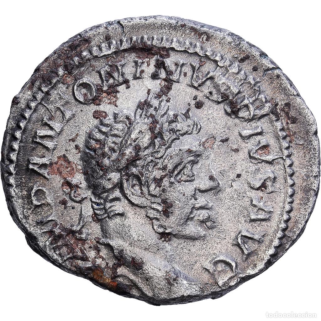 Monedas Imperio romano: [#139653] Roman Empire, Elagabalus, Denarius, 218-222, Rome, Fourr&eacute;e, Plata, MBC, RIC:56a