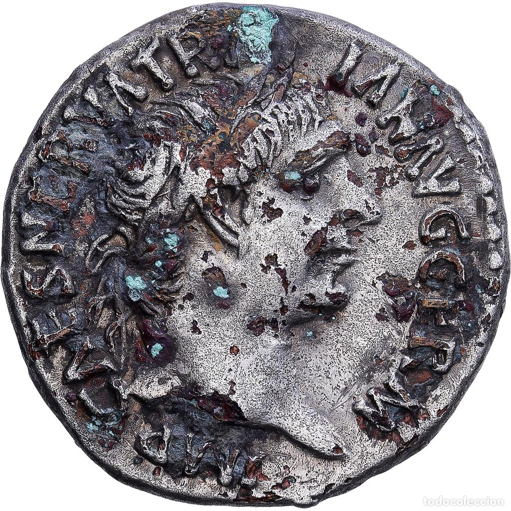 Monedas Imperio romano: [#139655] Roman Empire, Trajan, Denarius, 101-102, Rome, Fourr&eacute;e, Plata, BC+