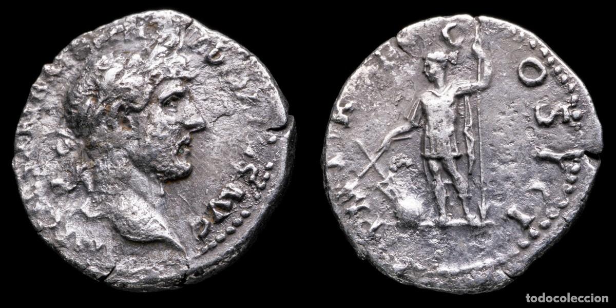 Monedas Imperio romano: Hadrian Denarius - P M TR P COS III - 19 mm / 2,70 gr.