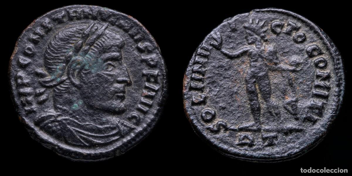 Monedas Imperio romano: Constantine I - SOLI INVICTO COMITI, Ticinum - 20 mm / 3,01 gr.