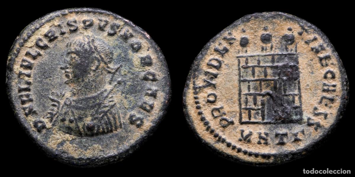 Monedas Imperio romano: Crispus Follis - PROVIDENTIAE CAESS, Heraclea - 18 mm / 2,60 gr.