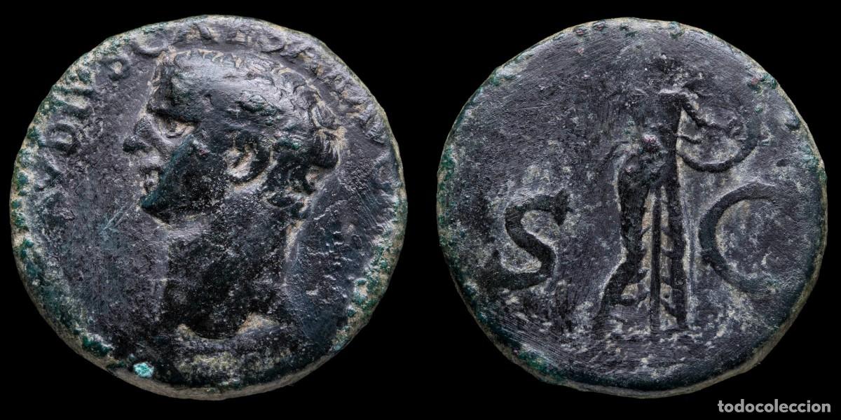 Monedas Imperio romano: Claudius As - MINERVA SC - 25 mm / 10,40 gr.