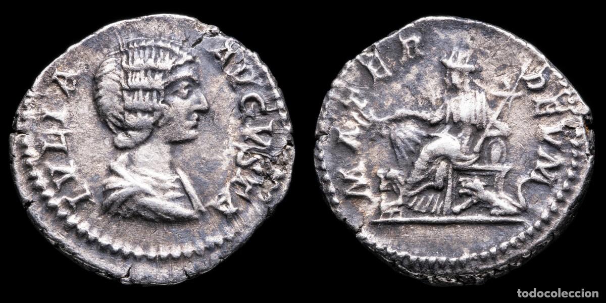 Monedas Imperio romano: Julia Domna Denarius - MATER DEVM - 18 mm / 2,90 gr.