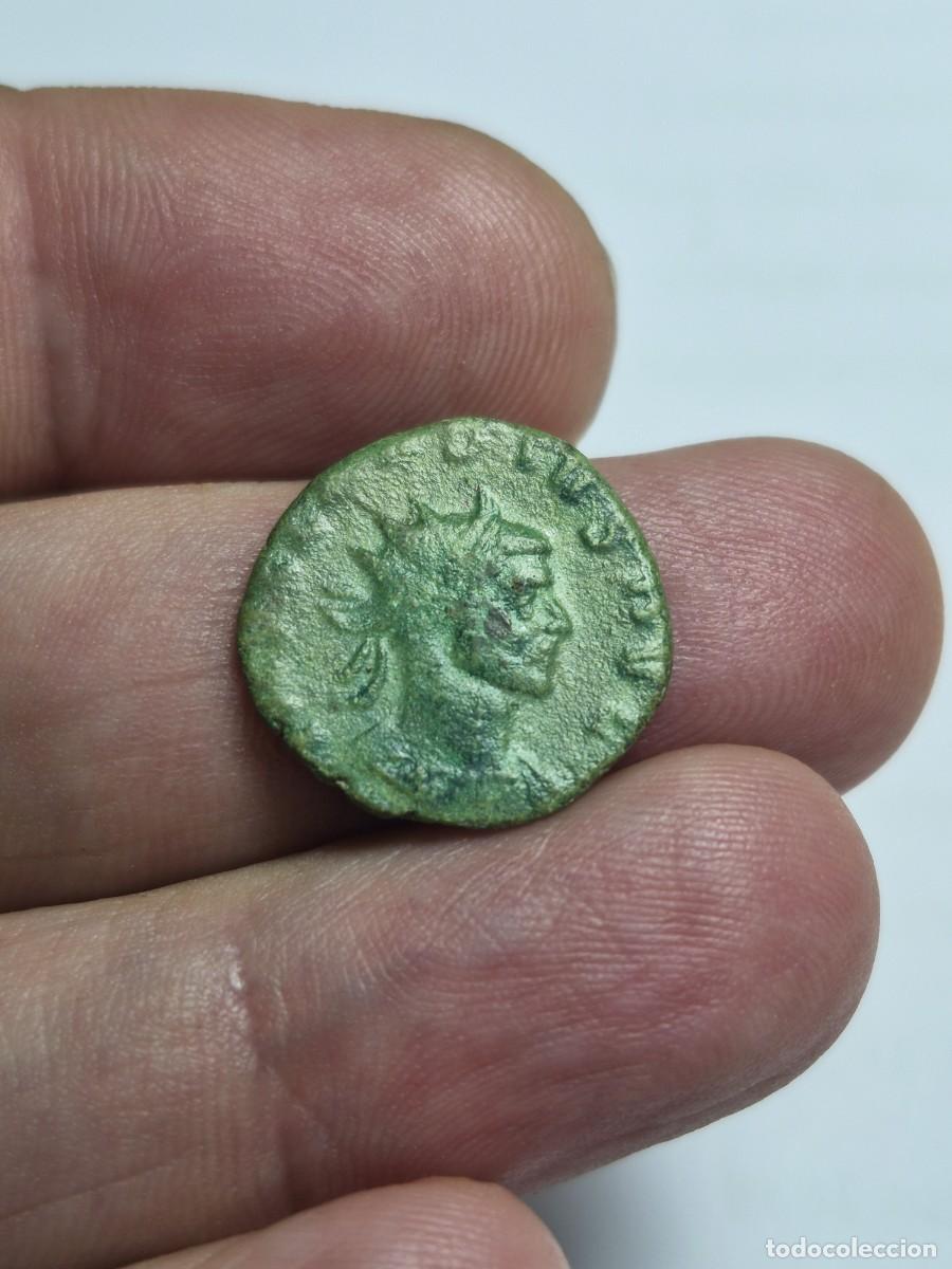 Monedas Imperio romano: NT / CLAUDIO II ANTONINIANO REV. PAX PATINA VERDE 2,93 GRS (A1414)