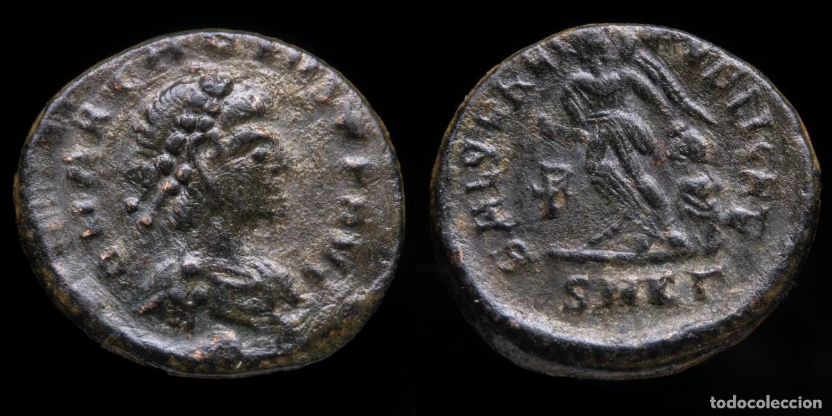 Monedas Imperio romano: Arcadius - SALVS REIPVBLICAE, Cizycus - 14 mm / 1,31 gr.