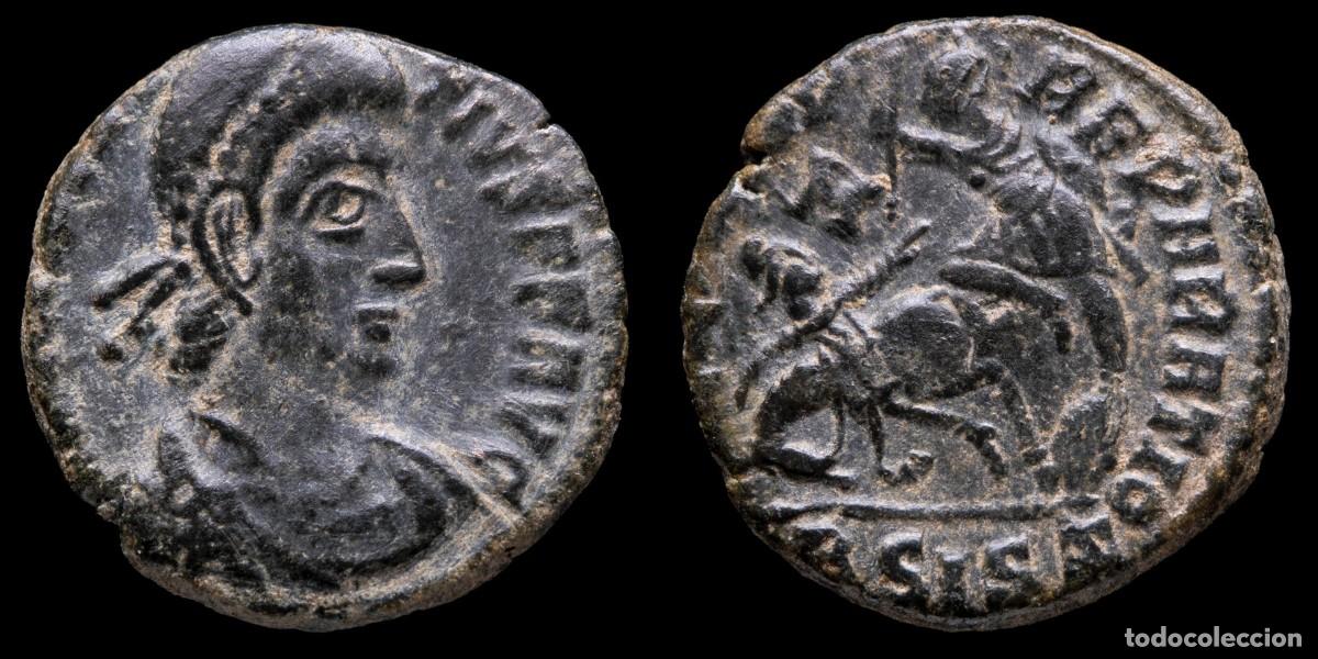 Monedas Imperio romano: Constantius II - FEL TEMP REPARATIO, Siscia - 16 mm / 2,68 gr.