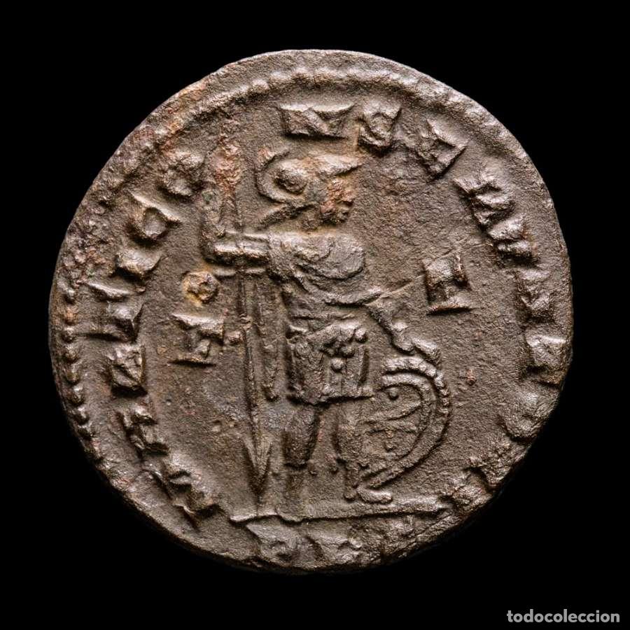 Monedas Imperio romano: Constantino I, follis. Lugdunum. MARTI CONSERVATORI T-F PLG (3207)