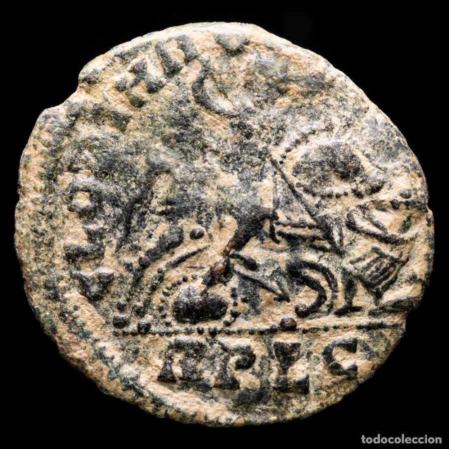 Monedas Imperio romano: Magnencio &AElig; Maiorina, Lugdunum GLORIA ROMANORVM / RPLG (6120)