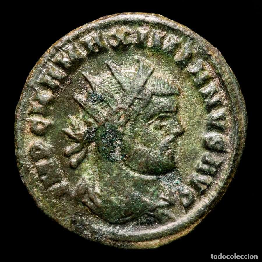 Monedas Imperio romano: Maximiano Antoniniano Vellon. Cizico CONCORDIA MILITVM&bull; - Є / XXI&bull;