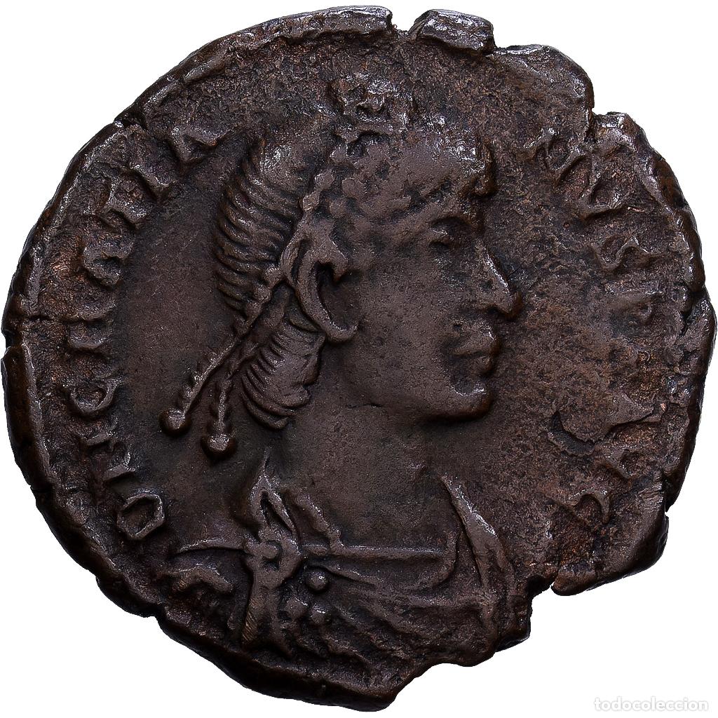 Monedas Imperio romano: [#139634] Roman Empire, Gratian, Follis, 367-375, Aquileia, Bronce, BC+