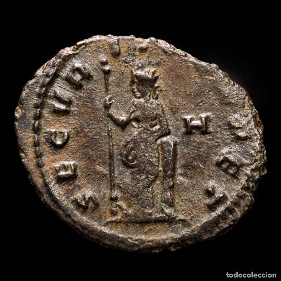 Monedas Imperio romano: Gallieno. Antoniniano plateado. Roma, 266. SECVRIT PERPET. H (410)