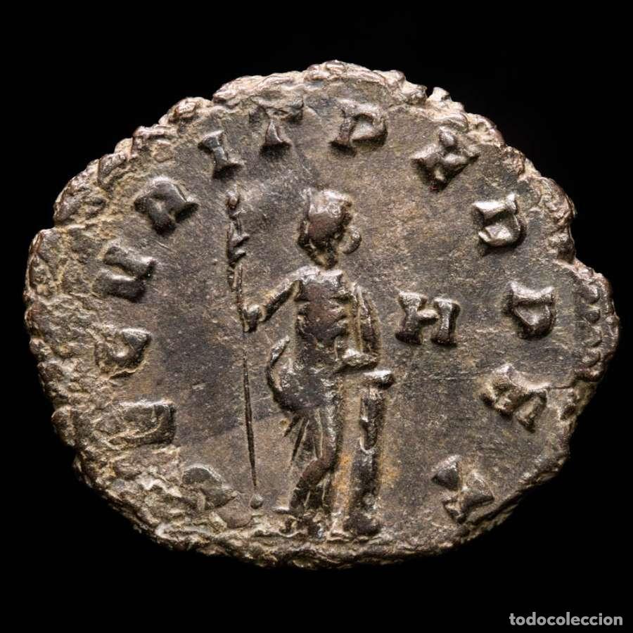 Monedas Imperio romano: Gallieno. Antoniniano plateado. Roma, 266. SECVRIT PERPET. H (413)