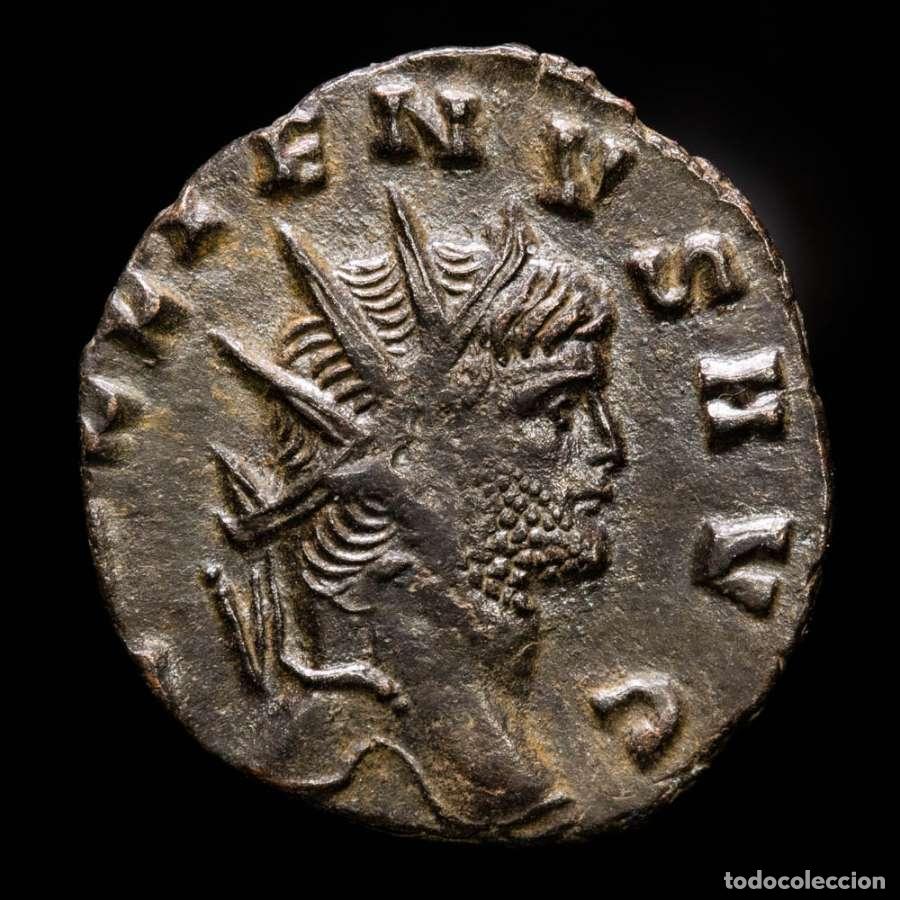 Monedas Imperio romano: Gallieno. Antoniniano plateado. Roma, 266. SECVRIT PERPET. H (408)