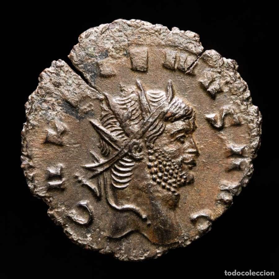 Monedas Imperio romano: Gallieno. Antoniniano plateado. Roma, 265/267. VICTORIA AET. Z 443