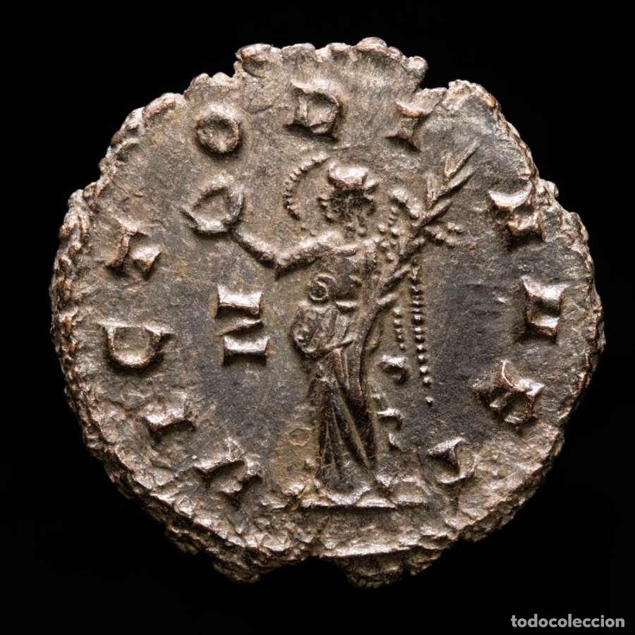 Monedas Imperio romano: Gallieno. Antoniniano plateado. Roma, 265/267. VICTORIA AET. Z 446