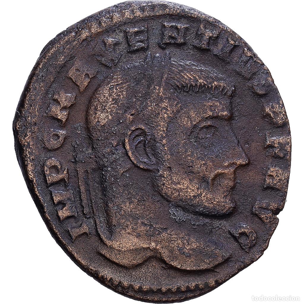 Monedas Imperio romano: [#139833] Roman Empire, Maxentius, Follis, 307-308, Rome, Bronce, MBC, RIC:202a