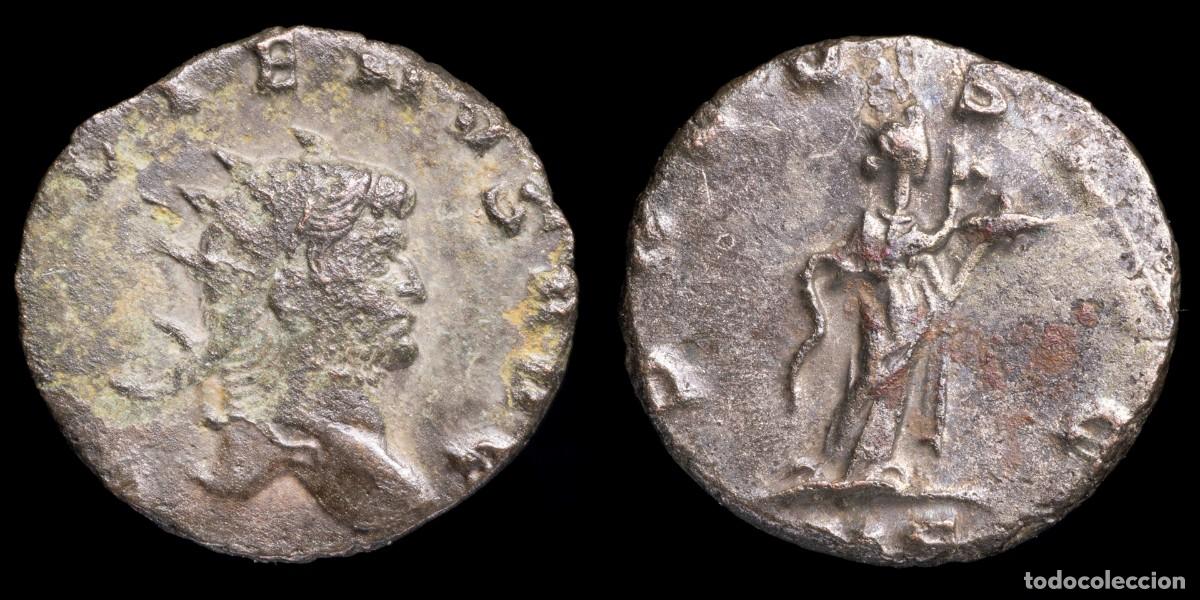 Monedas Imperio romano: Gallienus Antoninianus - SALVS AVG, Mediolanum - 18 mm / 3,09 gr.