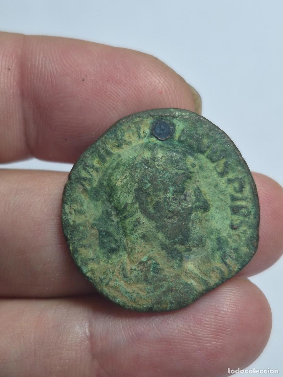 Monedas Imperio romano: NT/ SESTERCIO MAXIMINO AGUJERO TAPADO 14,55 GRS (A1460)
