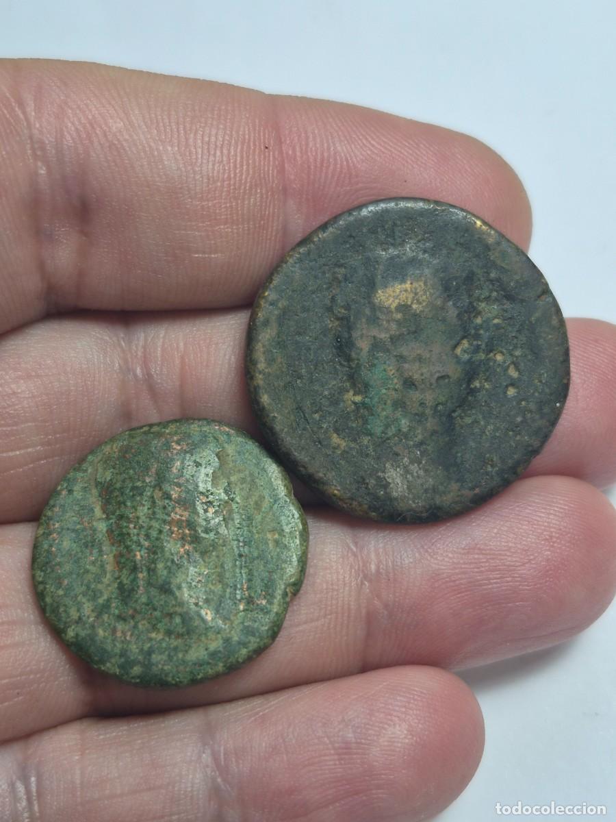 Monedas Imperio romano: NT/ LOTE AS Y SESTERCIO ADRIANO (A1461)