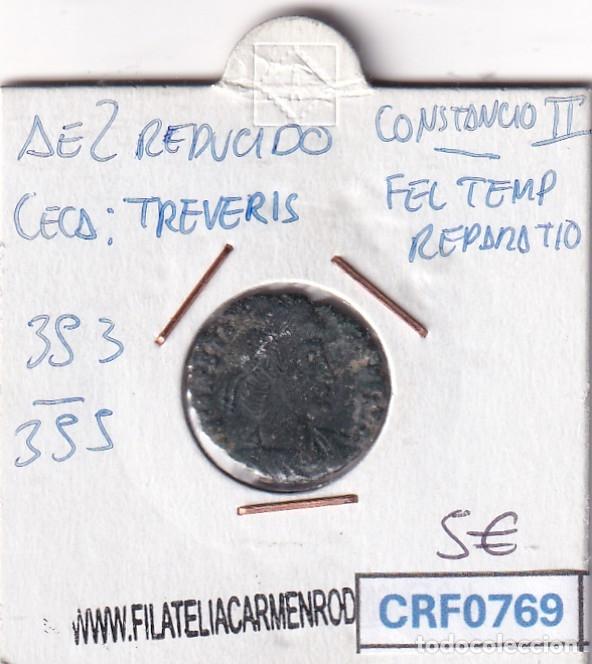 M&uuml;nzen R&ouml;misches Reich: CRF0769 MONEDA ROMANA AE2 REDUCIDO CECA TREVERIS CONSTANCIO II