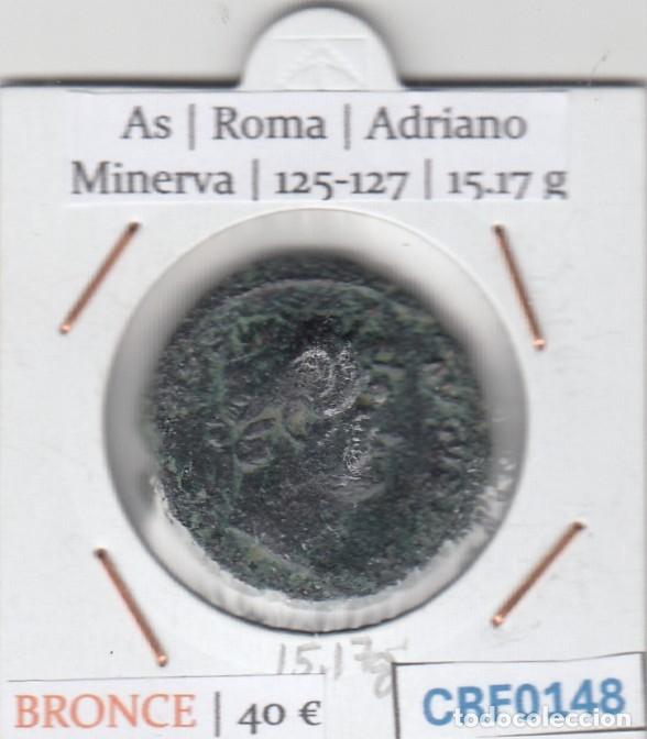 Monedas Imperio romano: CRF0148 MONEDA AS ROMA ADRIANO MINERVA 125-127