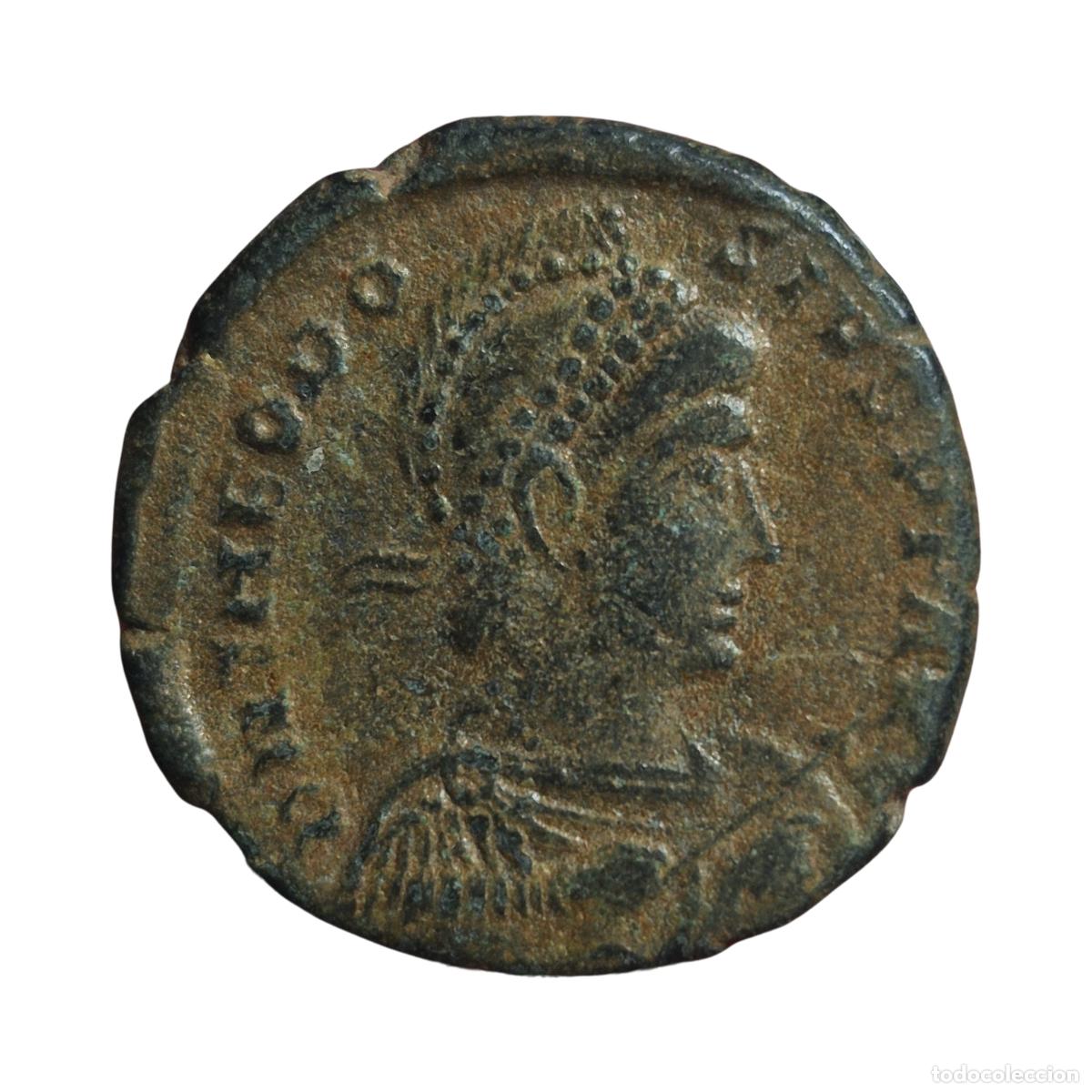 Monedas Imperio romano: NT/ MAIORINA TEODOSIO EXCELENTE PIEZA (A1470)