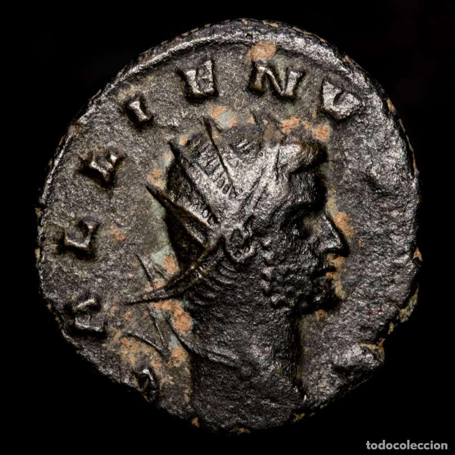 Roman Empire Coins: Galieno, ( 253-268 ), antoniniano de bronce. Siscia. P. SALVS AVG