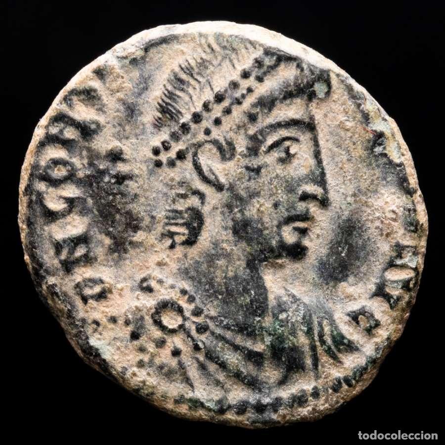 Roman Empire Coins: Constancio II. &AElig; Maiorina. Alejandria. FEL TEMP REPARATIO ALE&Gamma;