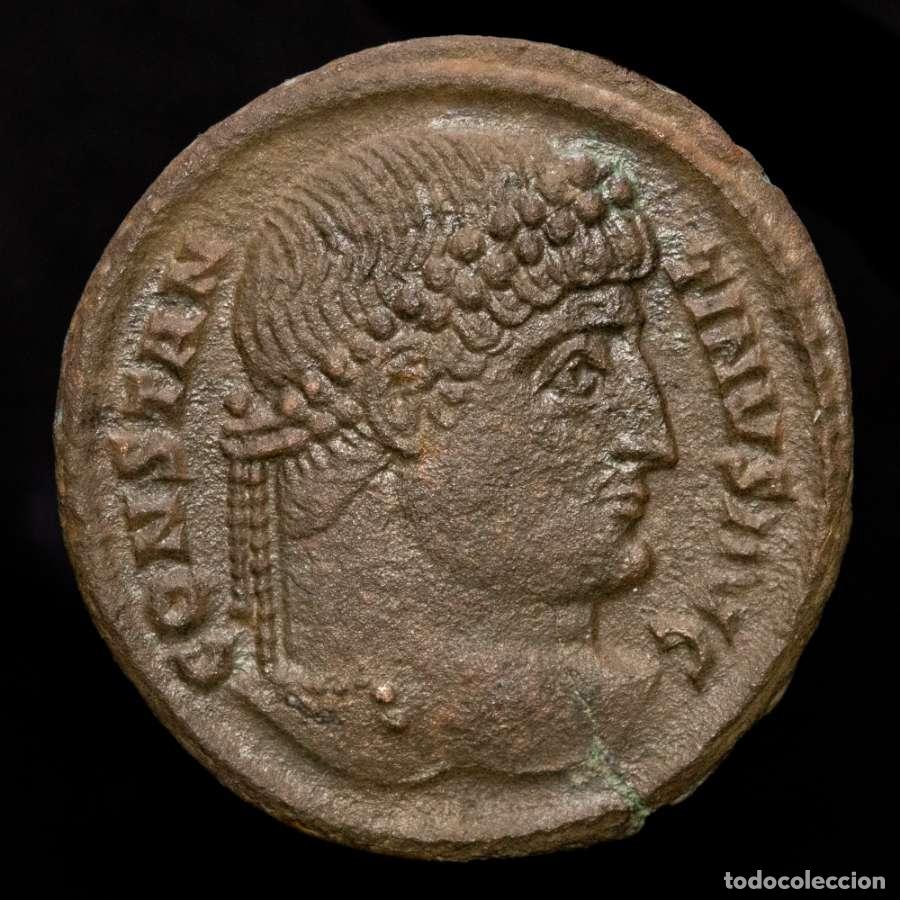 Roman Empire Coins: Constantino I Follis Arles PROVIDENTIAE AVGG S-F / PCONST (4665)