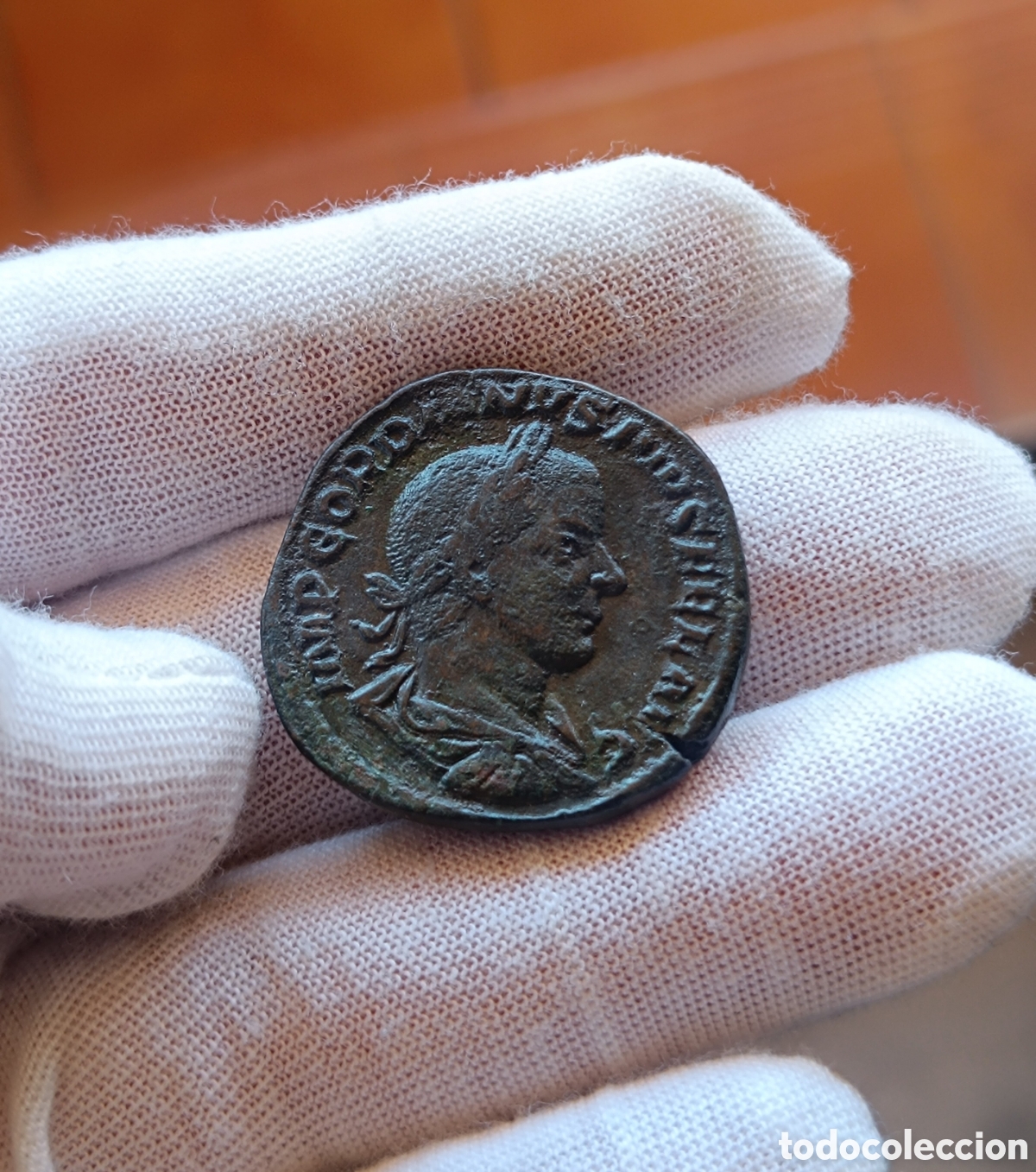 Monedas Imperio romano: Sestercio Gordiano Roma 20,87 gr. 241-243 d.C