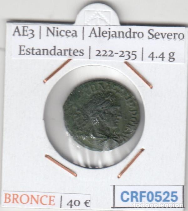 Monedas Imperio romano: CRF0525 MONEDA AE3 NICEA ALEJANDRO SEVERO ESTANDARTES 222-235