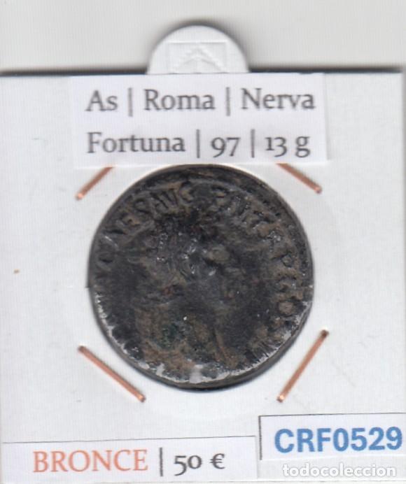 Monedas Imperio romano: CRF0529 MONEDA AS ROMA NERVA FORTUNA 97