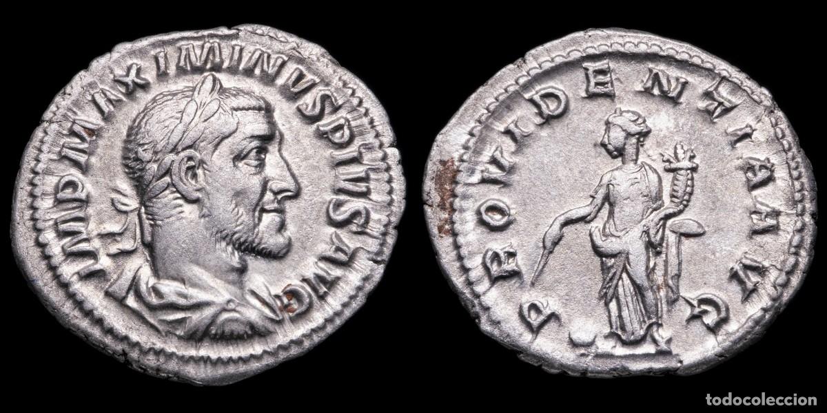 Monedas Imperio romano: Maximinus I Thrax Denarius - PROVIDENTIA AVG - 19 mm / 2,67 gr.