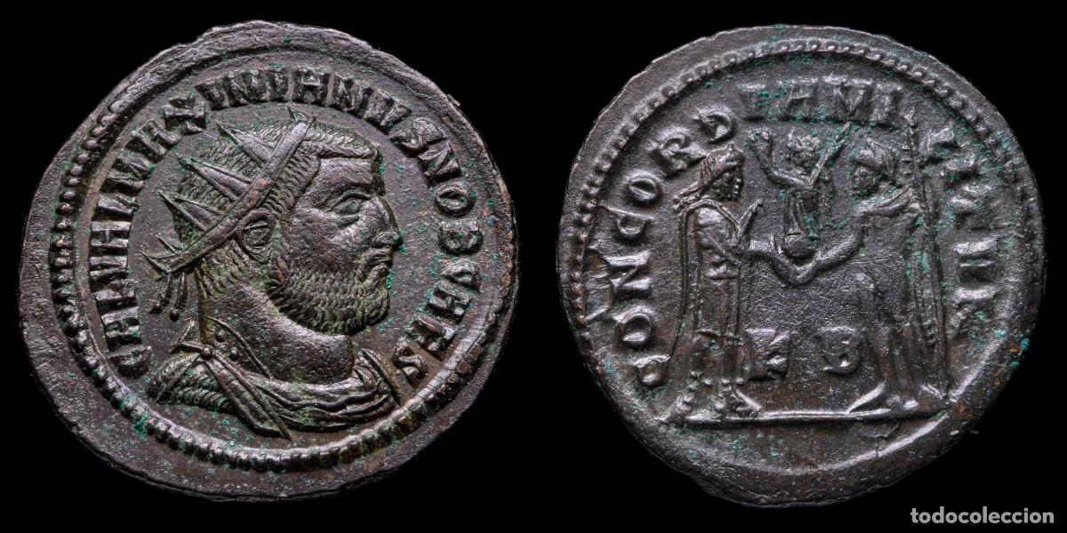 Monedas Imperio romano: Galerius Maximianus Antoninianus - CONCORDIA MILITVM, Cyzicus - 22 mm / 3,32 gr.