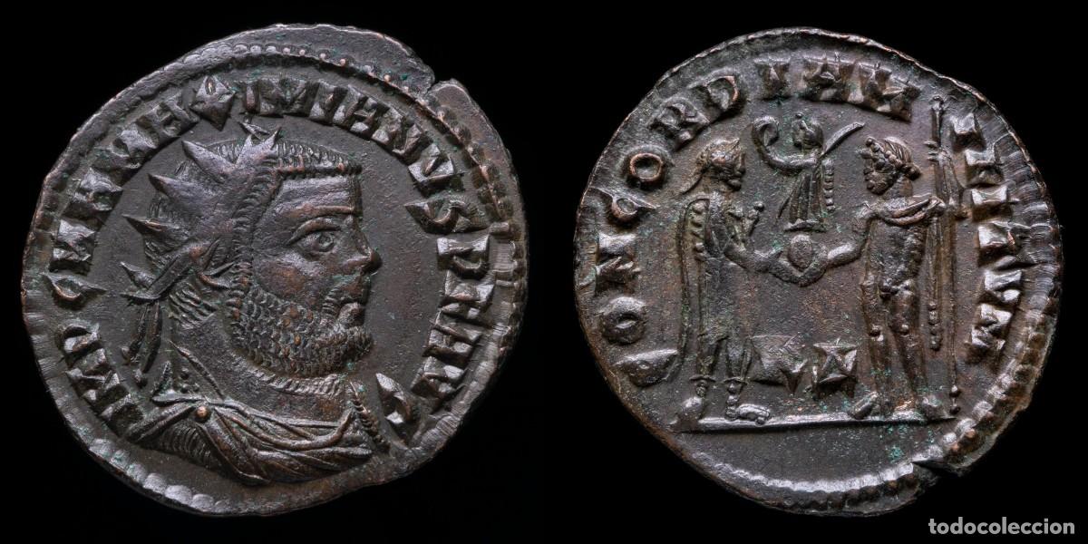 Monedas Imperio romano: Maximianus Herculius Antoninianus - CONCORDIA MILITVM, Cyzicus - 21 mm / 2,61 gr.