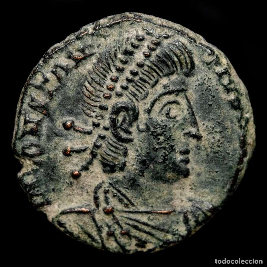 Monedas Imperio romano: Constancio II 316-337 dC, AE16. Arles FEL TEMP REPARATIO - D / PCON