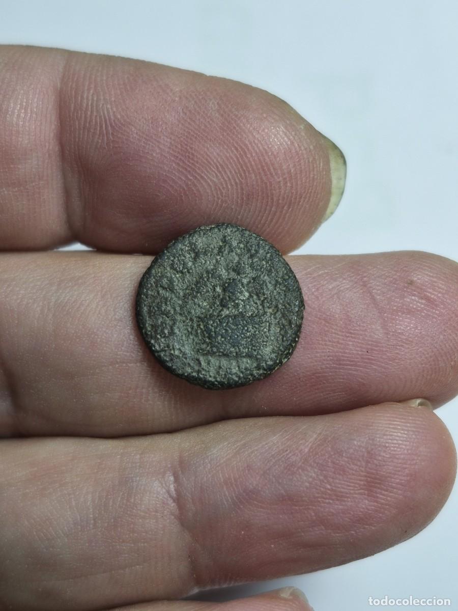 Monedas Imperio romano: NT/ CUADRANTE NERON BUHO SOBRE ALTAR/RAMA DE OLIVO ESCASA 2,78 GRS (A1491)