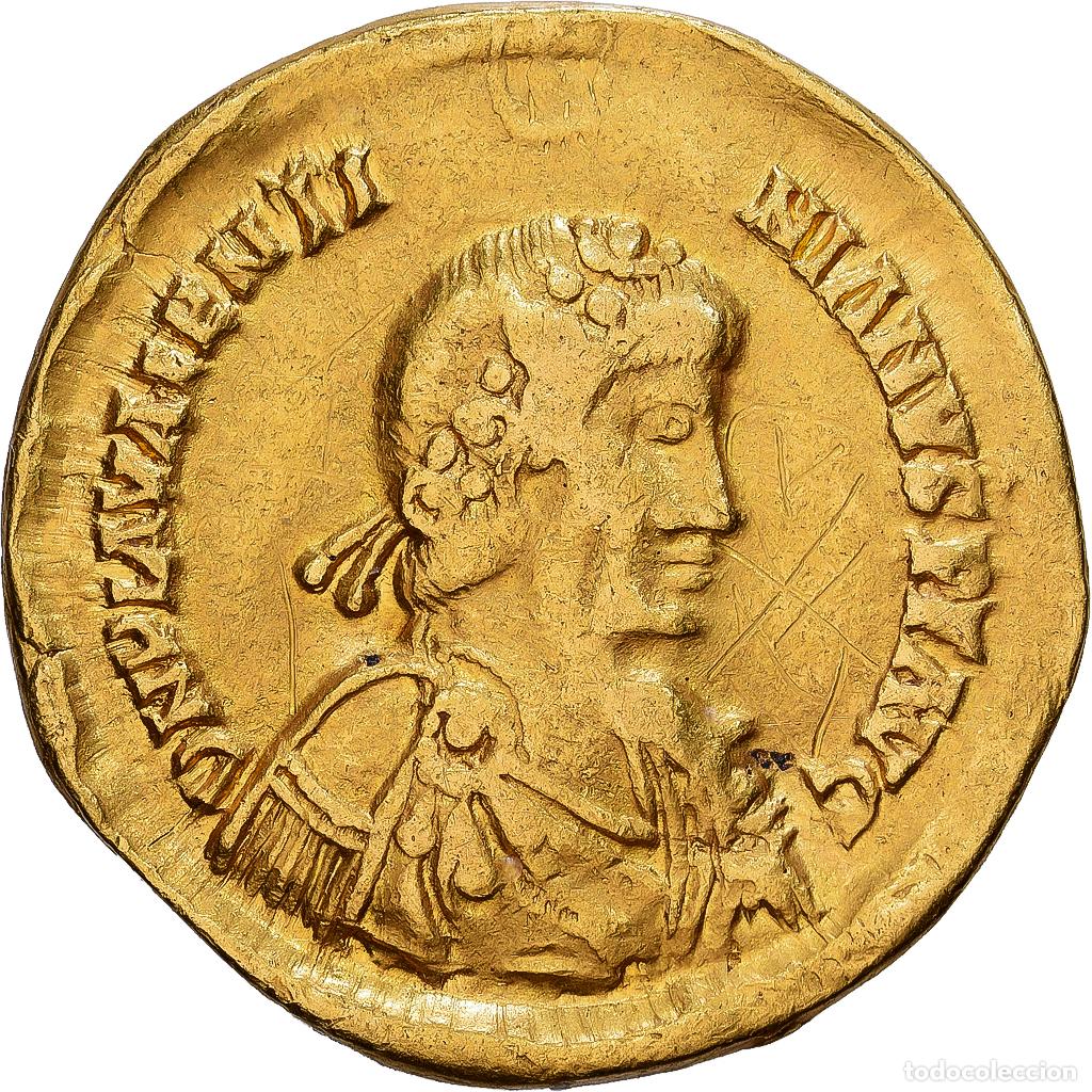 Monedas Imperio romano: [#1203155] Visigoths, Solidus, 439-455, Gaul, in the nam of Valentinian III, Oro, BC+